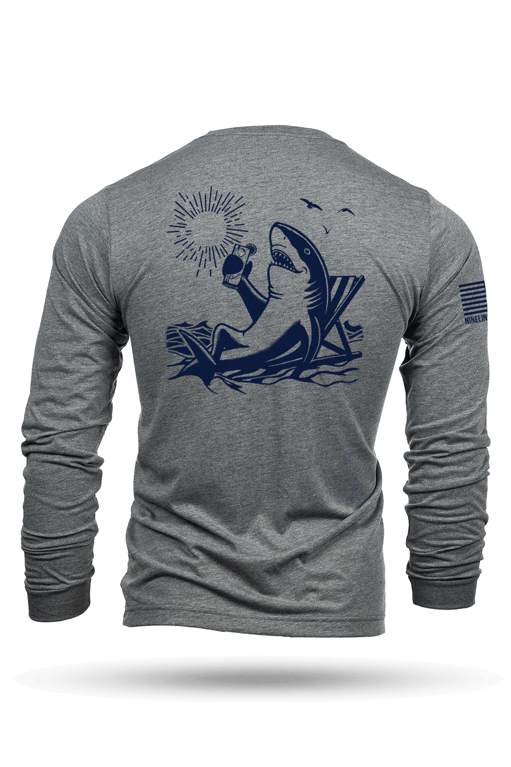 Long - Sleeve Shirt - BEACH SHARK