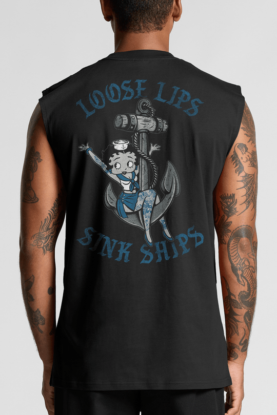 Loose Lips Sink Ships - Men's Muscle Tank Top
