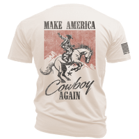 Make America Cowboy Again - Cotton T-Shirt