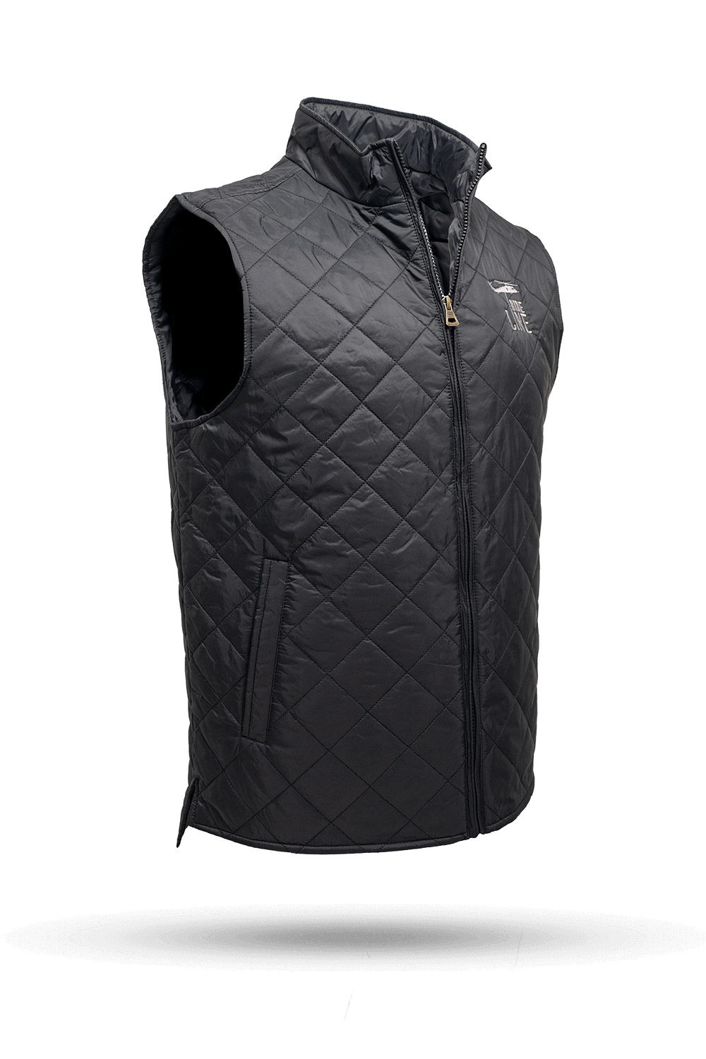 Men's Diamond Quilted Vest with Dropline Logo