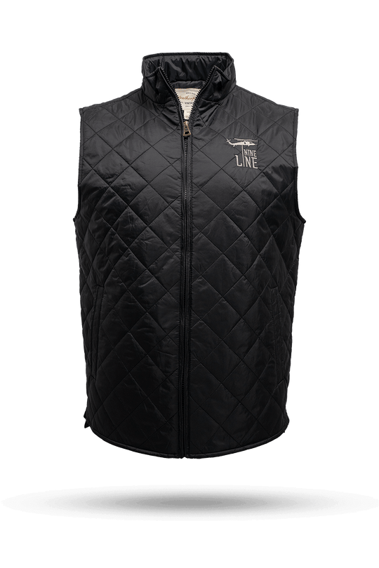 Men's Diamond Quilted Vest with Dropline Logo
