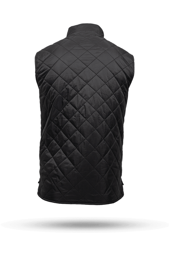 Men's Diamond Quilted Vest with Dropline Logo