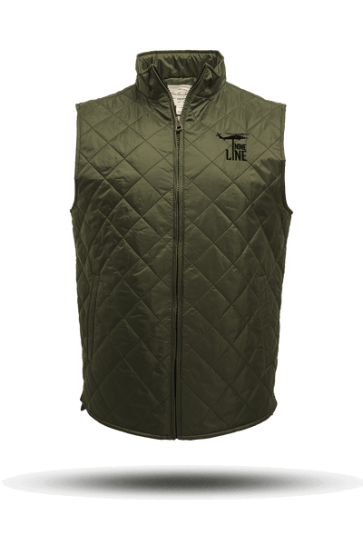 Men's Diamond Quilted Vest with Dropline Logo