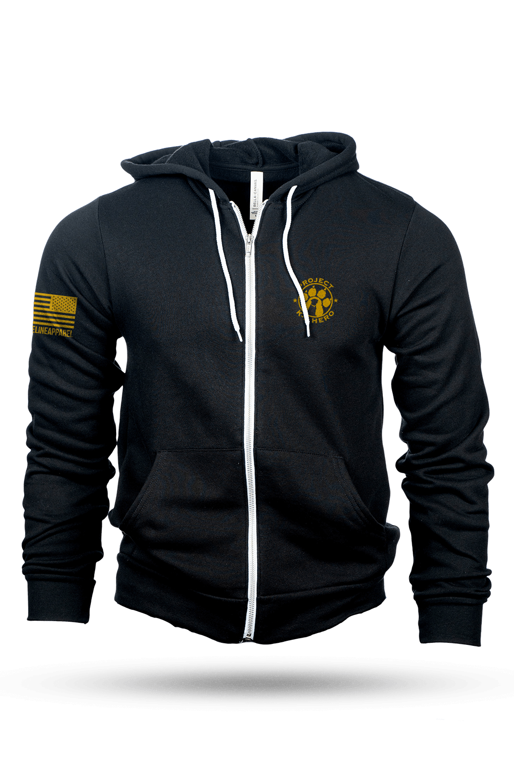 Men's Full-Zip Hoodie - Project K-9 Hero K-9 Mattis