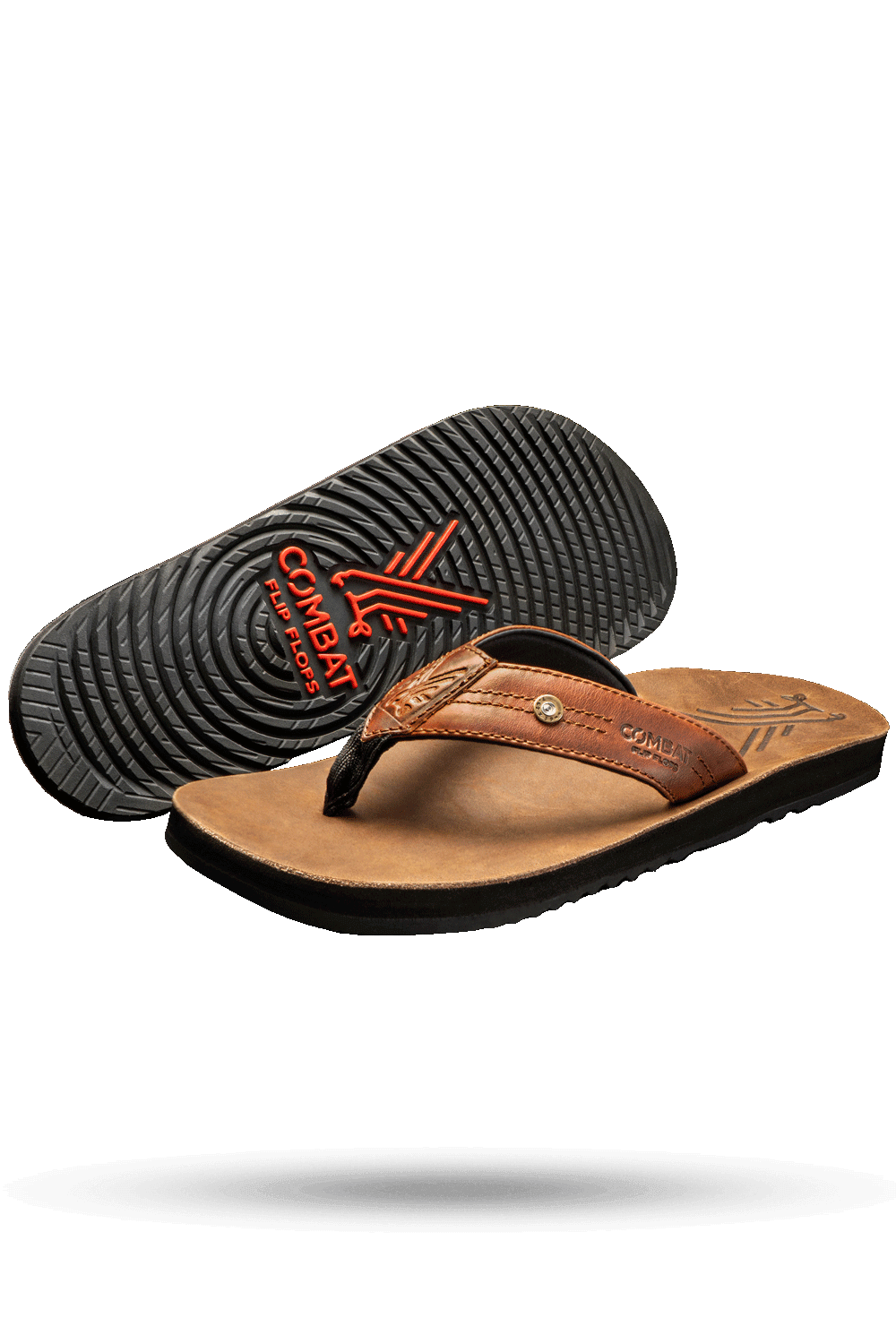 Men's Leather Flip Flops - AK