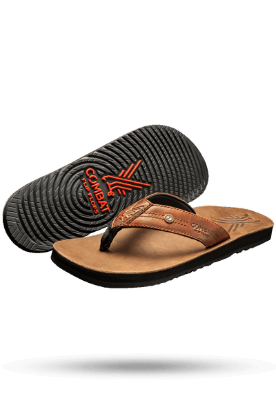 Men's Leather Flip Flops - AK – Nine Line Apparel
