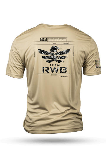 Men's Moisture Wicking T-Shirt - Team RWB Eagle Ethos Schematic