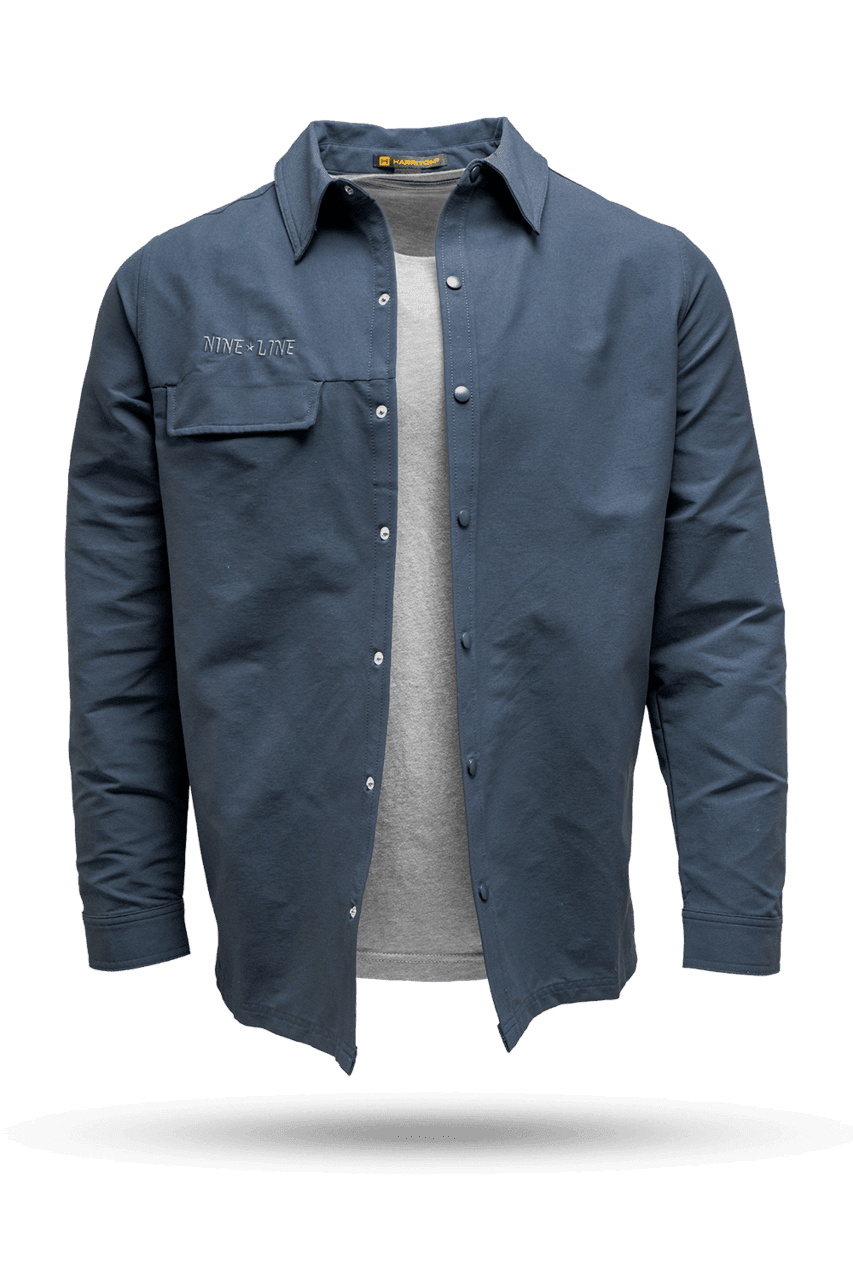 Men's Twill Overshirt Jacket – Nine Line Apparel