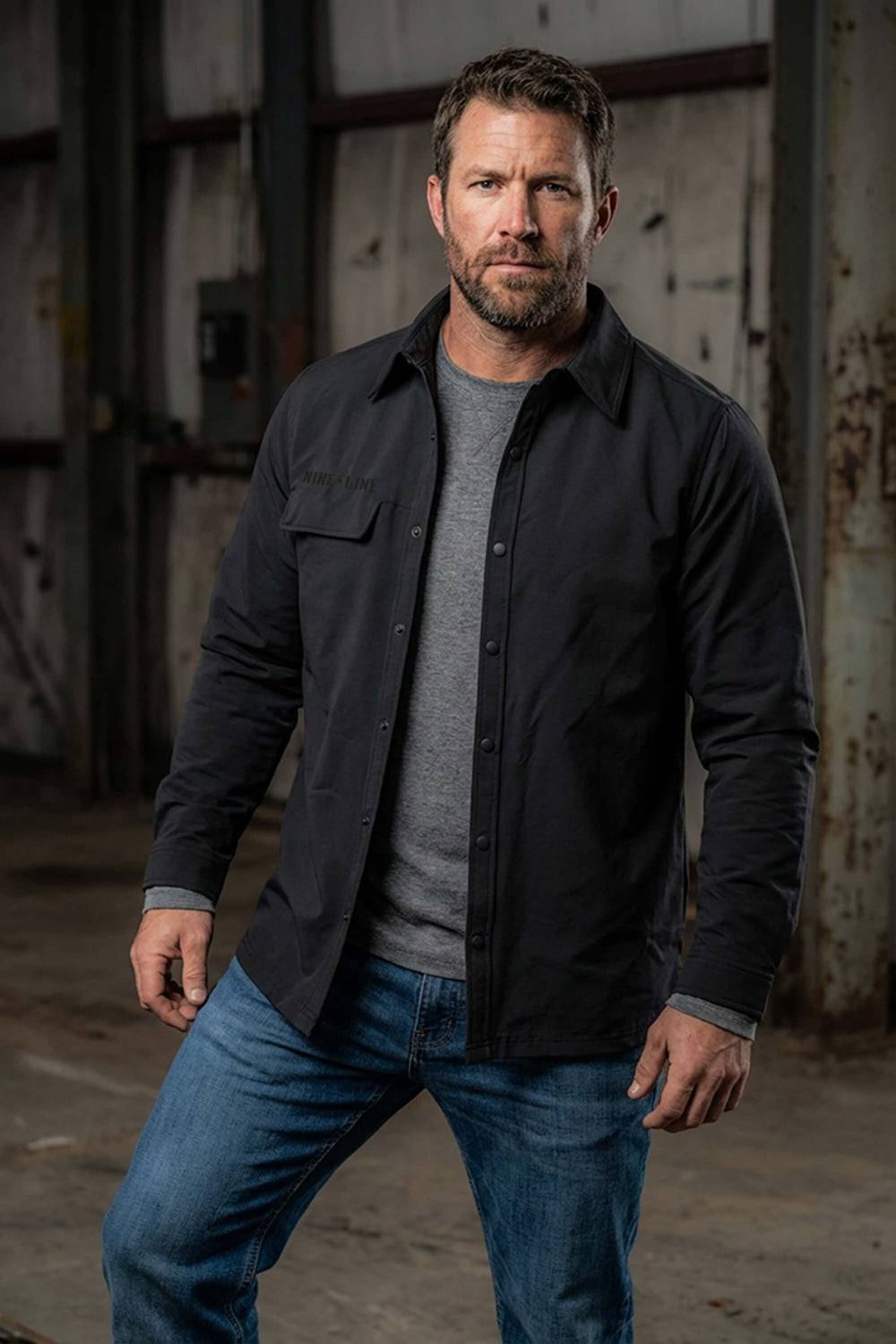 Men's Twill Overshirt Jacket