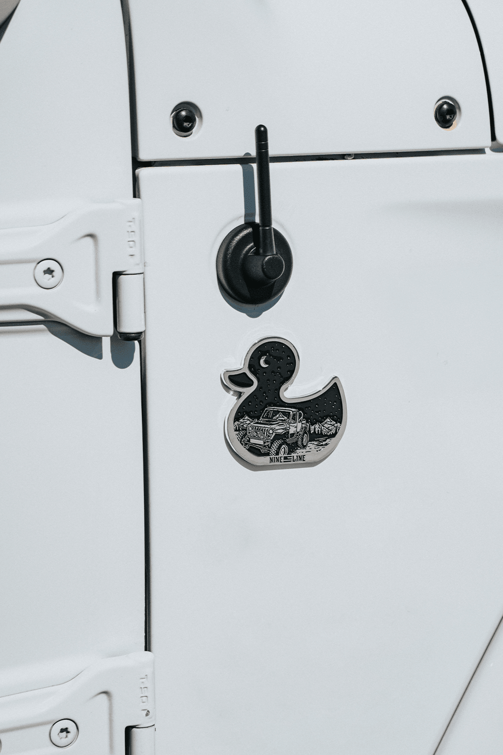 Metallic Car Badge - Duck Jeep