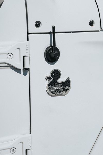 Metallic Car Badge - Duck Jeep