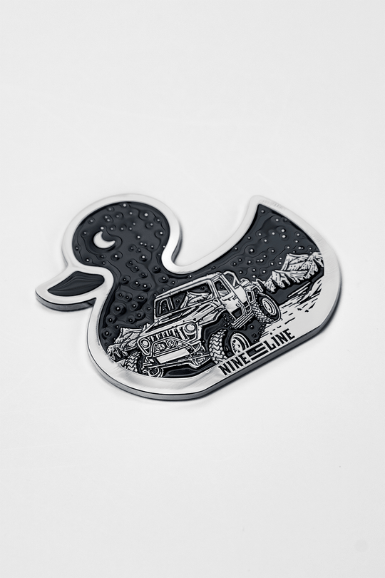Metallic Car Badge - Duck Jeep