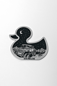 Metallic Car Badge - Duck Jeep