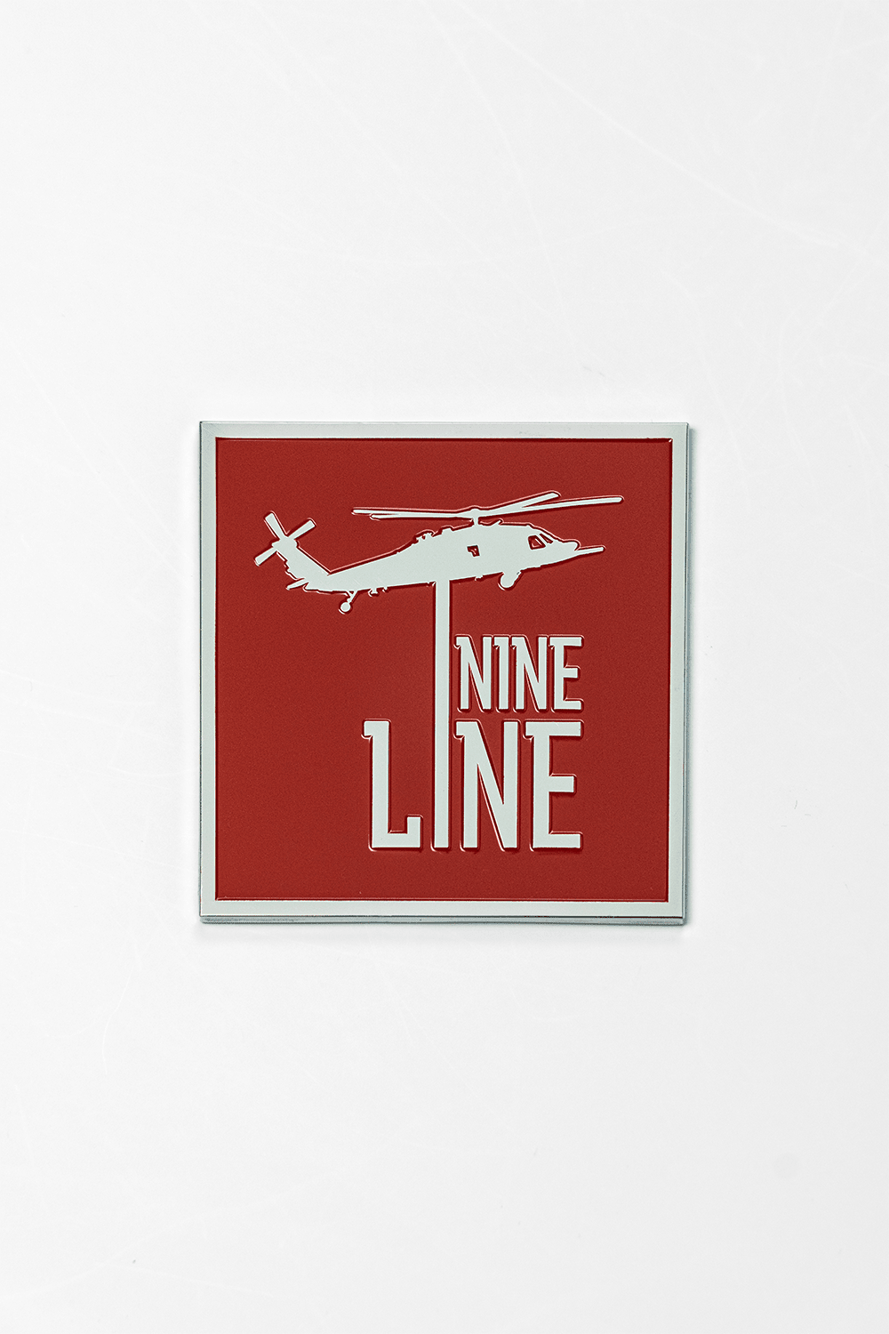 Metallic Car Badge - Red Dropline