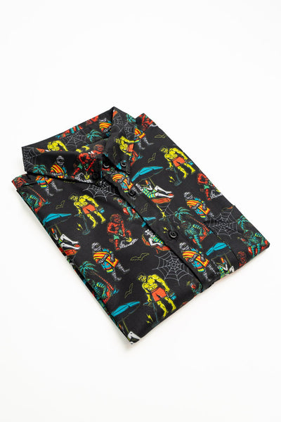 Monster Bash - Short Sleeve Button Down