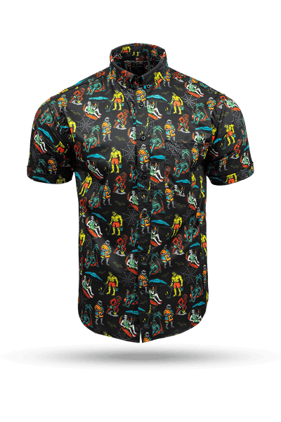 Monster Bash - Short Sleeve Button Down