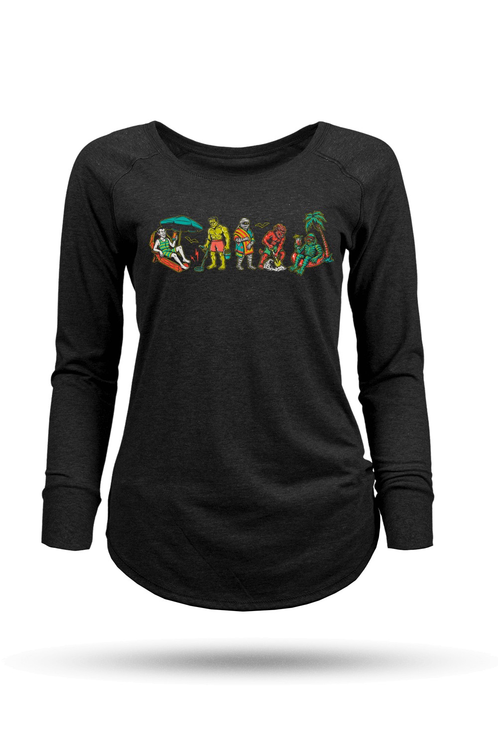 Monster Beach - Women's Long - Sleeve Shirt
