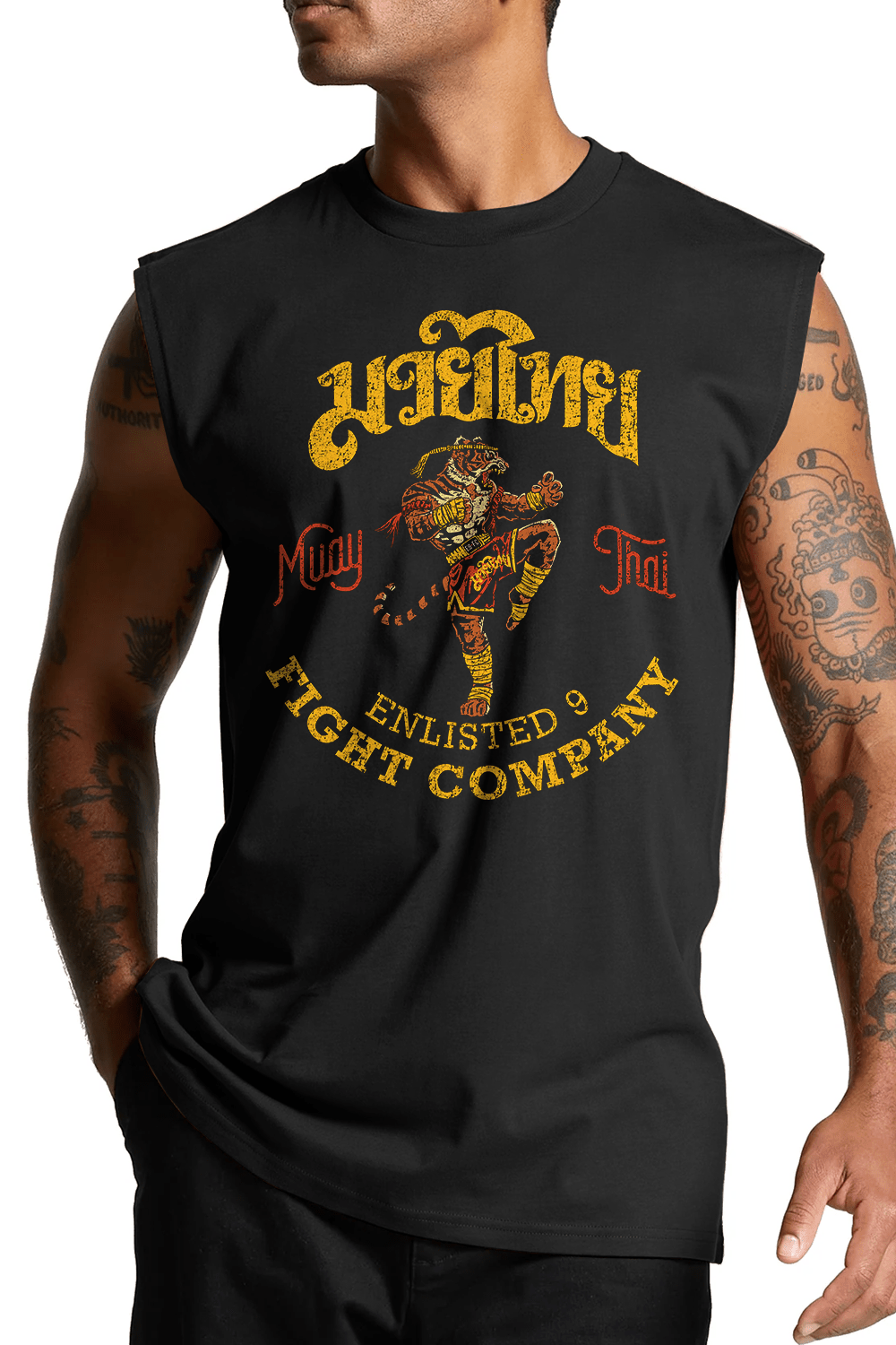 Muay Thai Shirt - E9 - Men's Muscle Tank Top