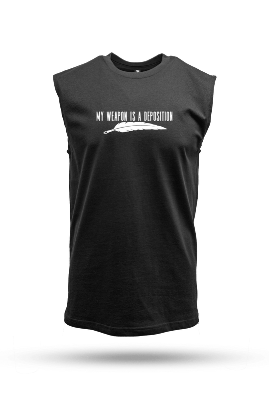 My Weapon is a Deposition - Men's Muscle Tank Top