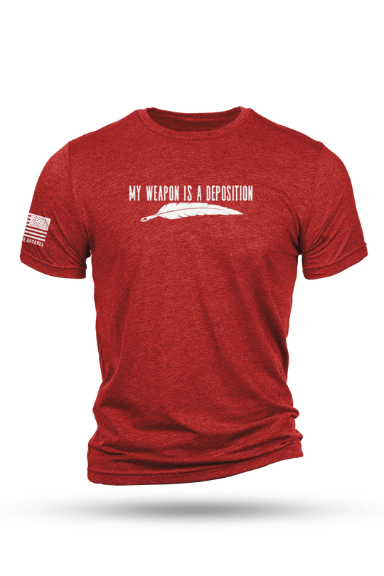 My Weapon is a Deposition - T-Shirt