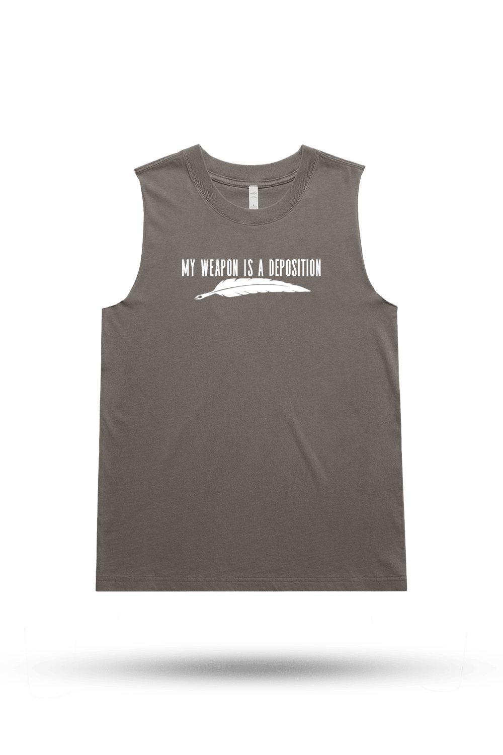 My Weapon is a Deposition - Women's Boyfriend Tank Top