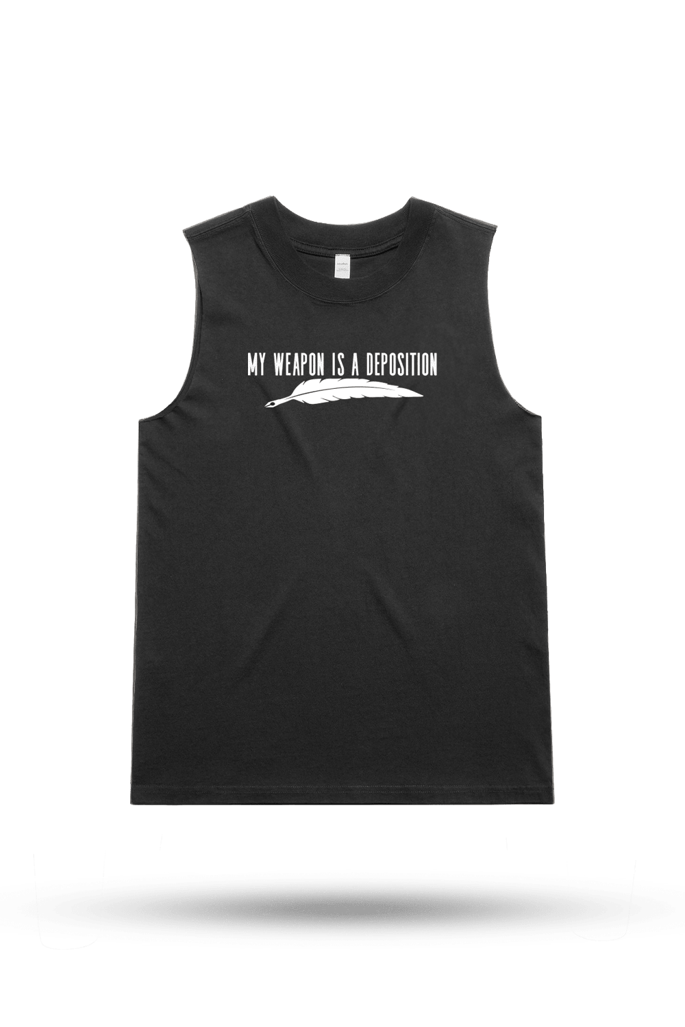 My Weapon is a Deposition - Women's Boyfriend Tank Top