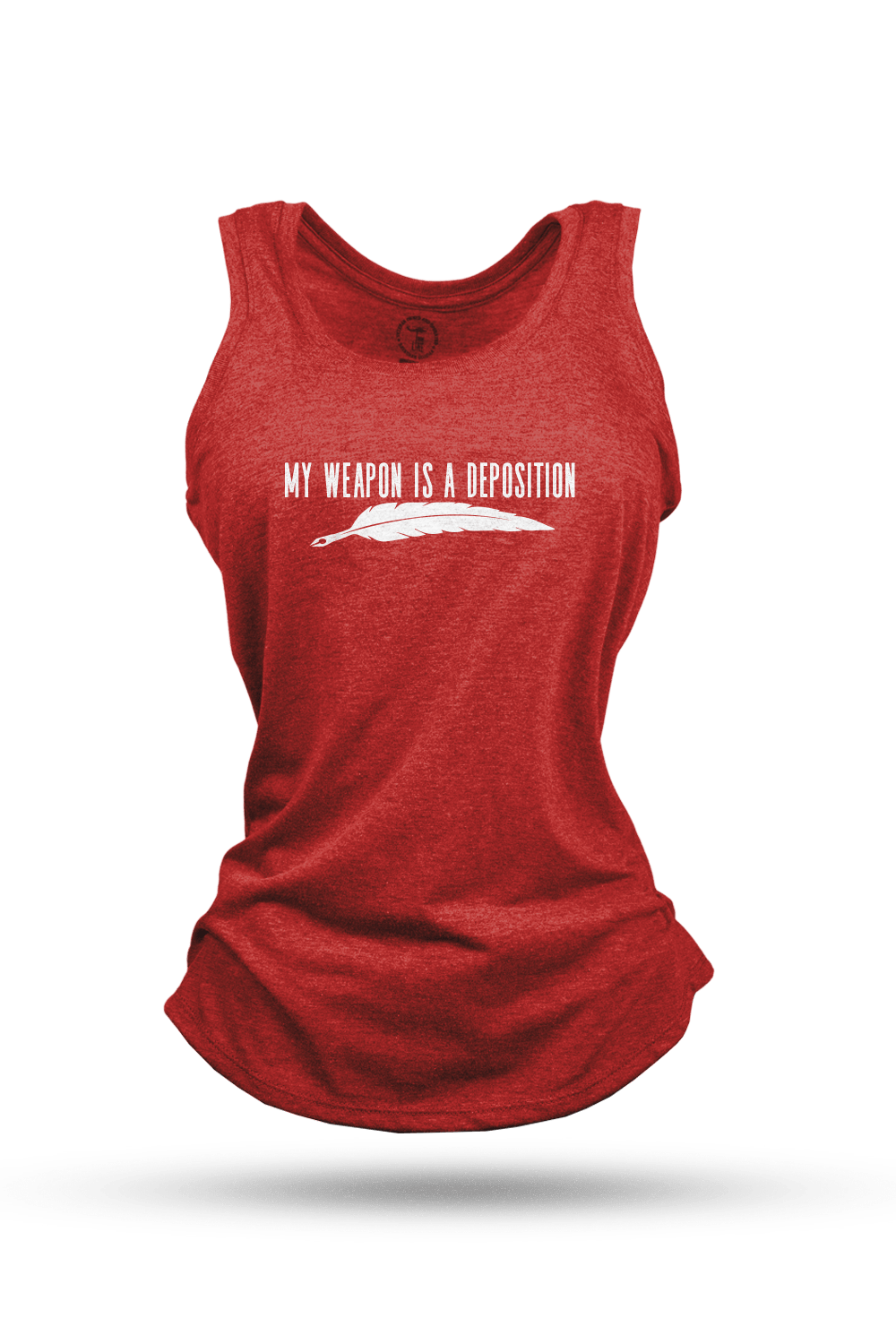My Weapon is a Deposition - Women's Racerback Tank