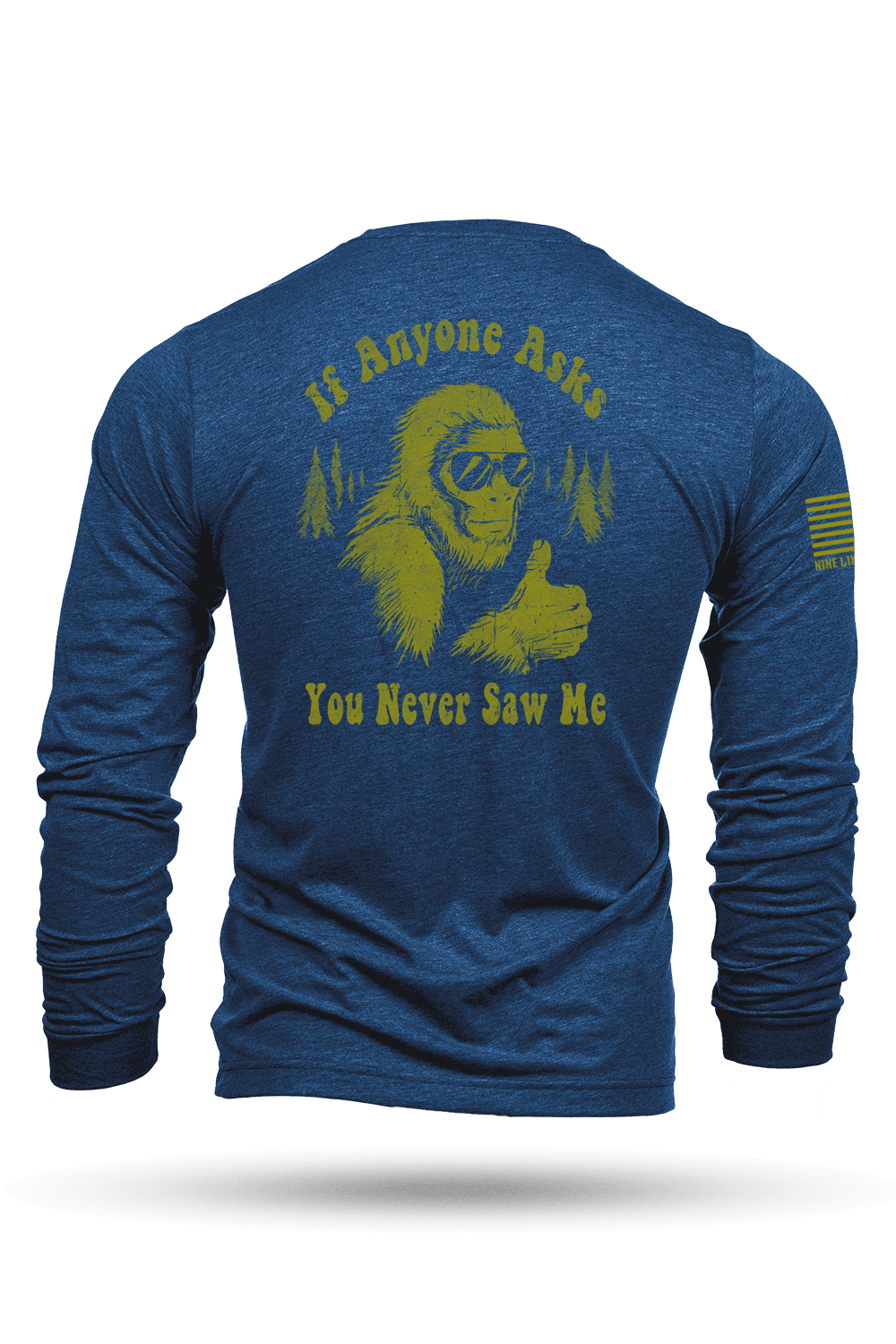 Never Saw Me - Bigfoot - Long - Sleeve Shirt