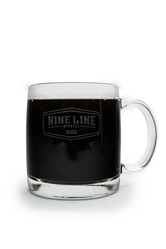 Nine Line .308 Caliber American Made Glass Mug