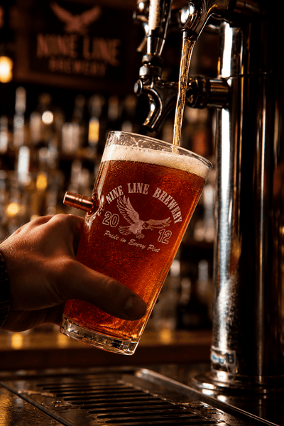 Nine Line Brewery 50Cal Pint Glass