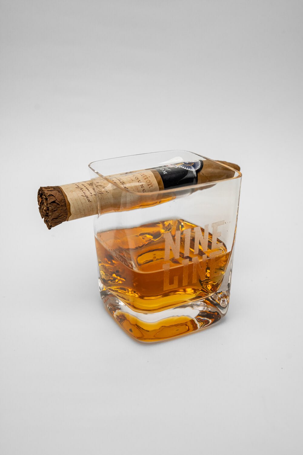 Nine Line Cigar Whiskey Glass