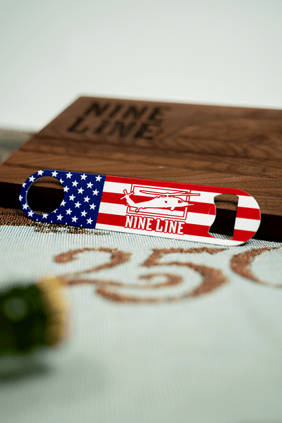 Nine Line Flag Bar Key Bottle Opener