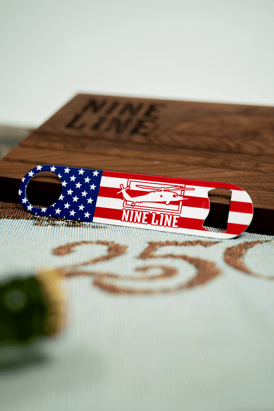Nine Line Flag Bar Key Bottle Opener
