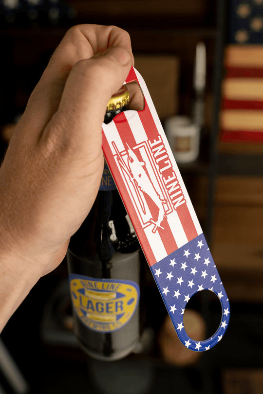 Nine Line Flag Bar Key Bottle Opener