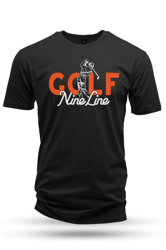Nine Line Golf Army - Men's Premium Cotton T-shirt