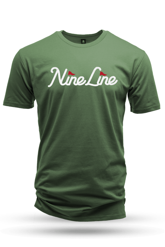 Nine Line Golf Flag - Men's Premium Cotton T-shirt
