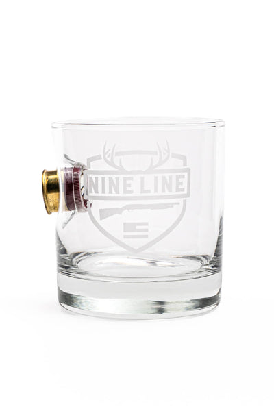 Nine Line Hunt Shotgun Shell Whiskey Glass