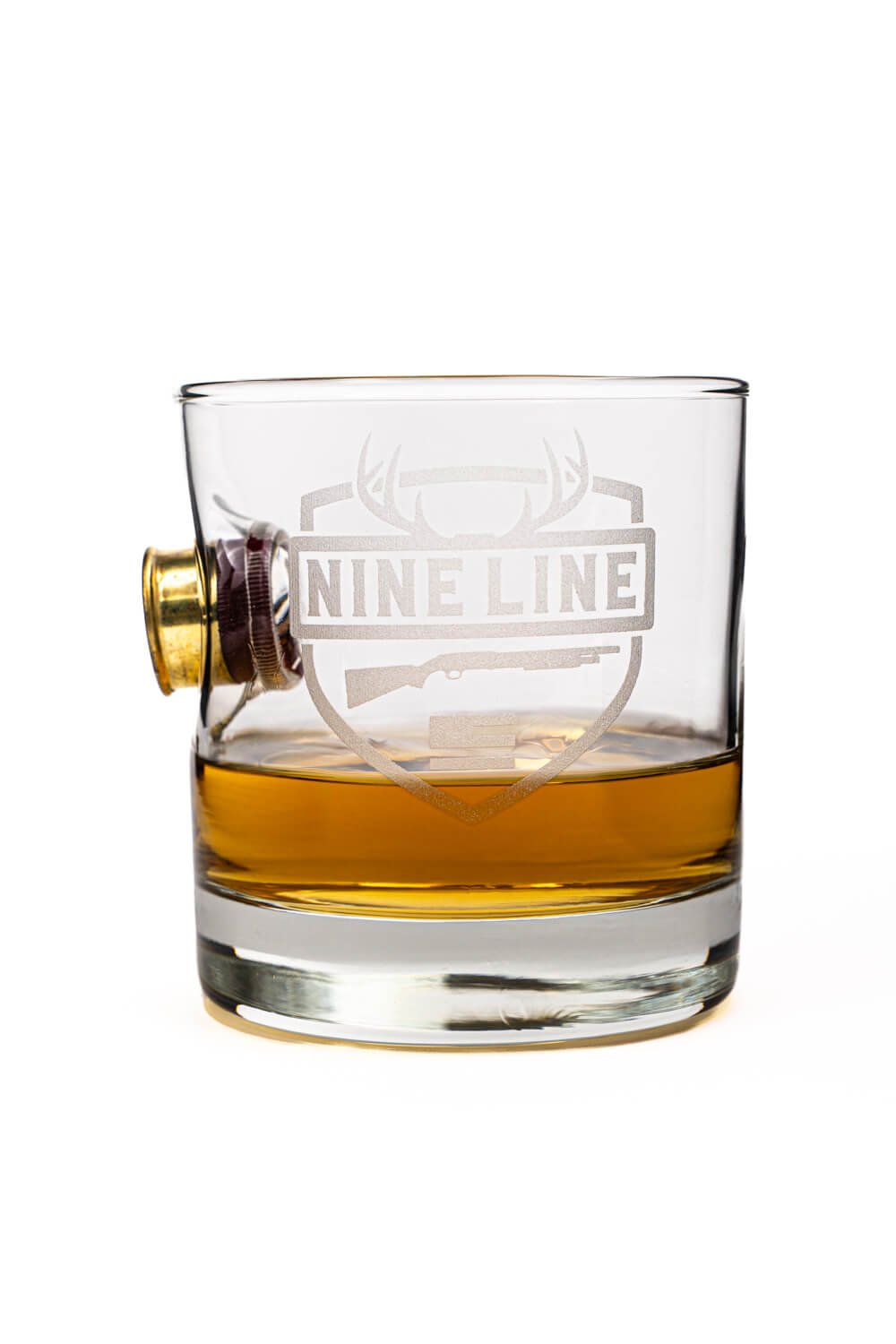 Nine Line Hunt Shotgun Shell Whiskey Glass