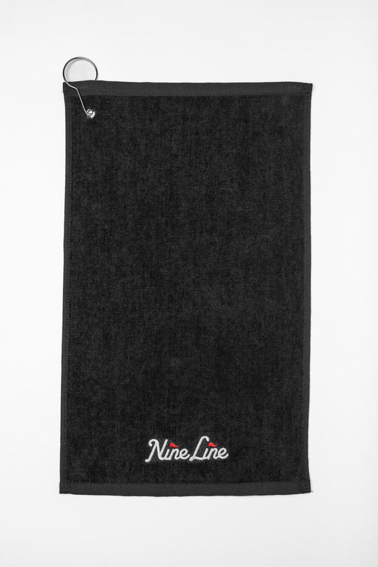 Nine Line Pin Flag Logo Golf Towel