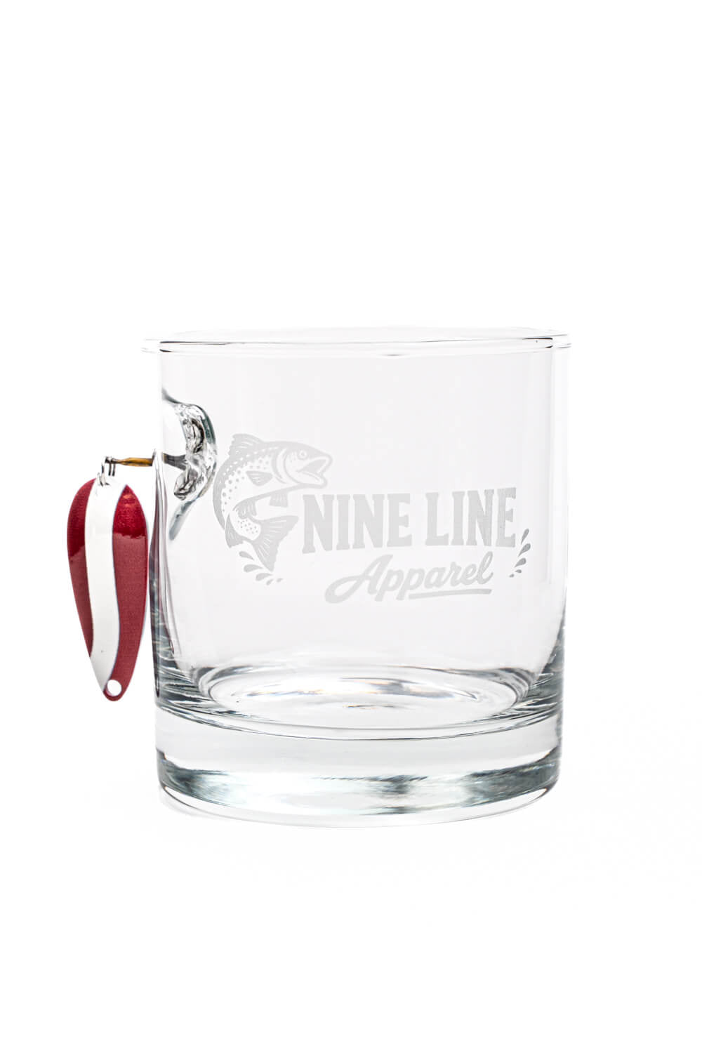 Nine Line Splash Fishing Lure Whiskey Glass