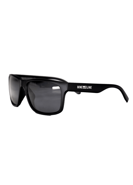 Nine Line Sunglasses Black Frame Smoke Lens