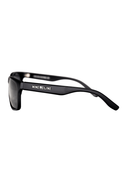 Nine Line Sunglasses Black Frame Smoke Lens