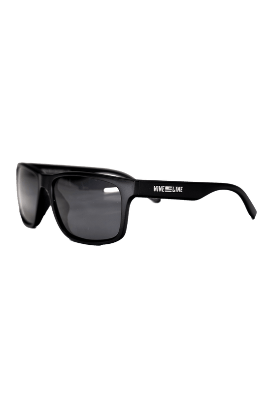 Nine Line Sunglasses Black Frame Smoke Lens