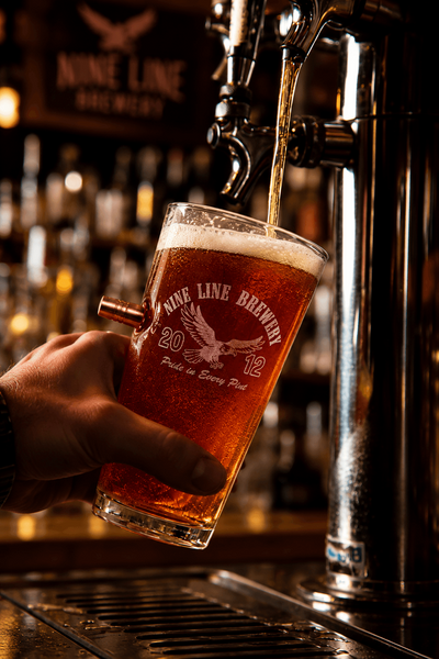 Nine Line Brewery 50Cal Pint Glass