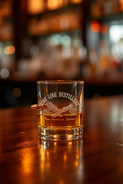 Nine Line Distillery Whiskey Glass