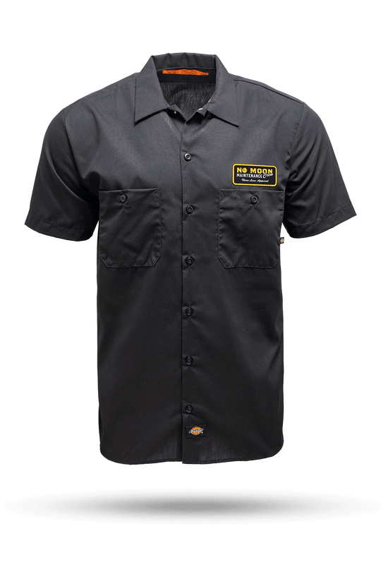 NO MOON CREW Short Sleeve Dickies Work Shirt