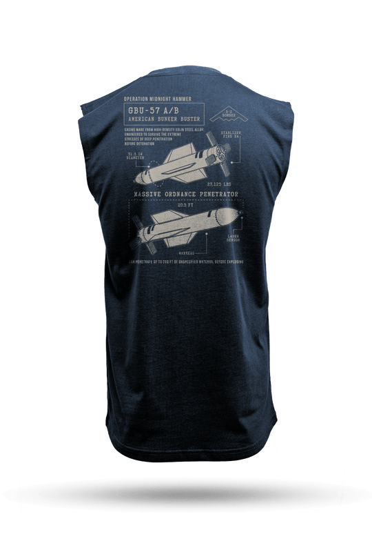 Bunker Buster Schematic - Men's Muscle Tank Top