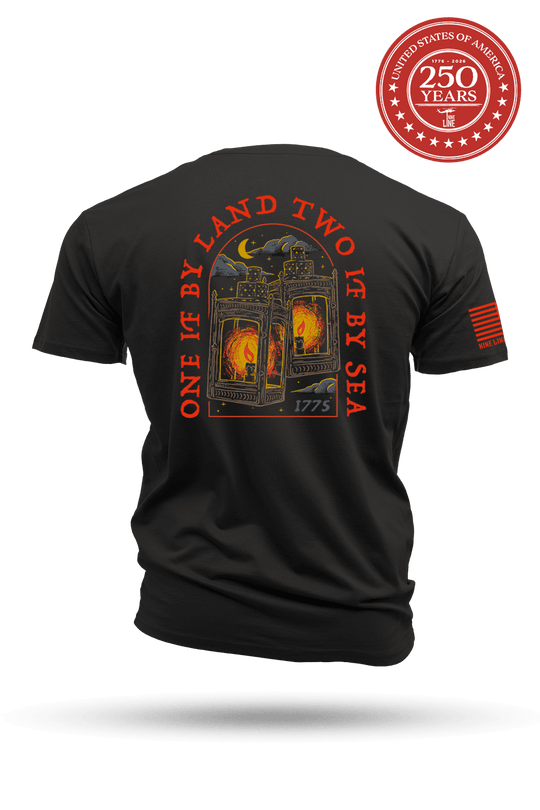 One if by Land, Two if by Sea - Cotton T-Shirt