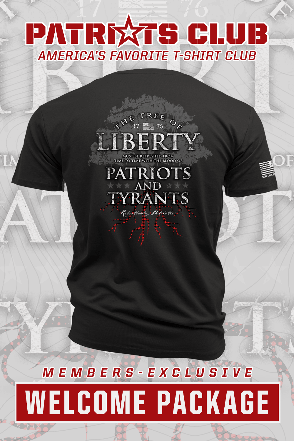 Patriots Club Sign Up - Join America's Favorite T-Shirt Club