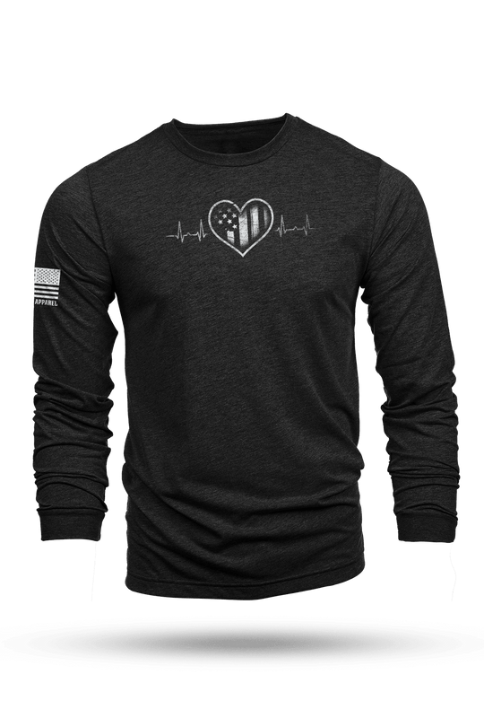 Patriot's Heart Monitor - Long - Sleeve Shirt